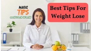 A healthy woman following organic tips to lose body weight naturally