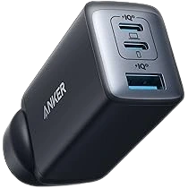 Anker USB C Charger(Nano II 65W), PPS 3-Port Fast Compact Foldable Wall Charger for MacBook Pro/Air, iPad Pro, Galaxy S20, Dell XPS 13, Note 20/10+, iPhone 16/16 Pro, Steam Deck, and More