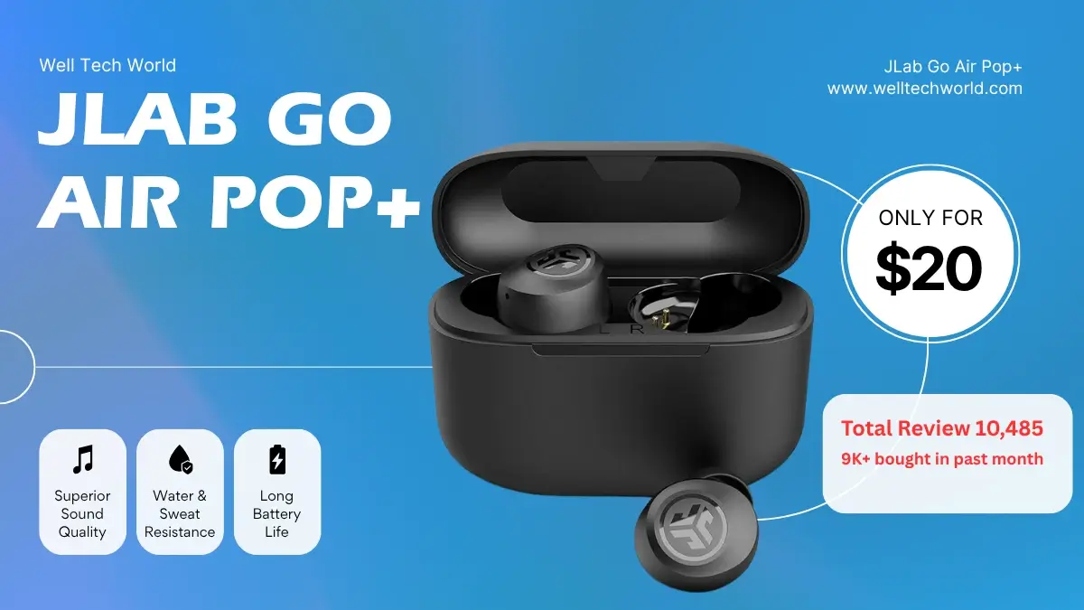 Read more about the article JLab Go Air Pop+: Best Wireless Earbud Under $20